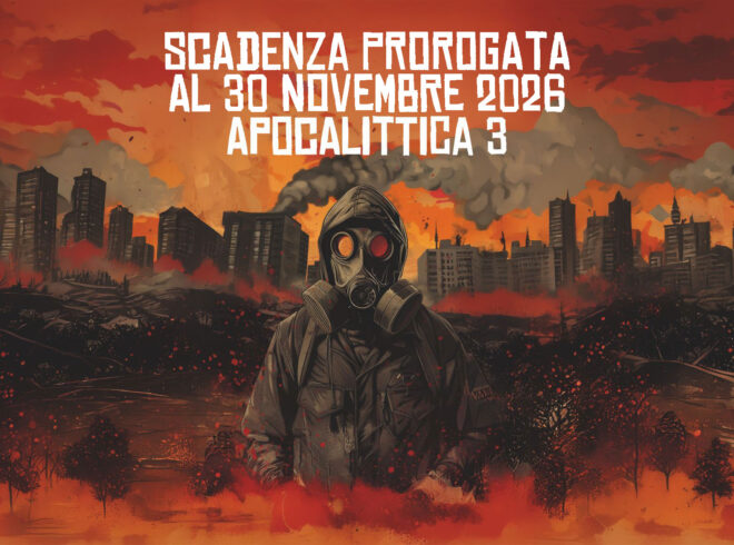 APOCALITTICA 3: prorogata al 30 novembre la scadenza del concorso letterario
