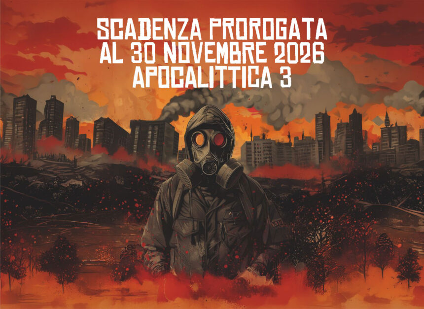 APOCALITTICA 3: prorogata al 30 novembre la scadenza del concorso letterario